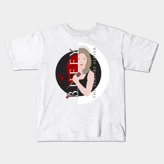 Buffy The Vampire Slayer Kids T-Shirt by rosescreation